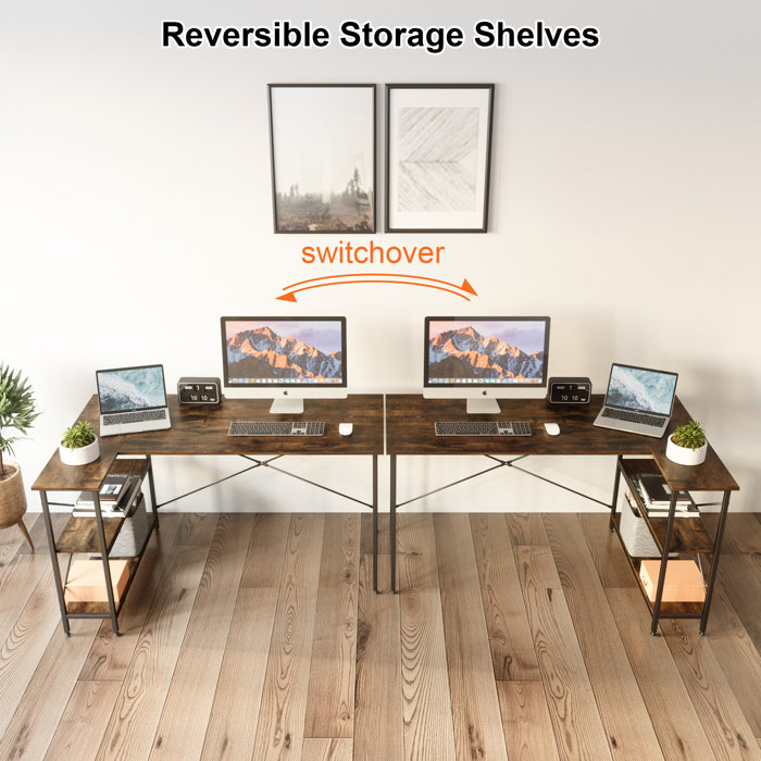 17 Stories Atia Reversible LShape Desk & Reviews Wayfair